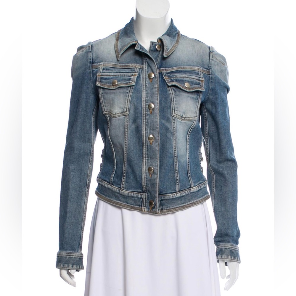 Just Cavalli Two-Toned Denim Jacket W/ Tags